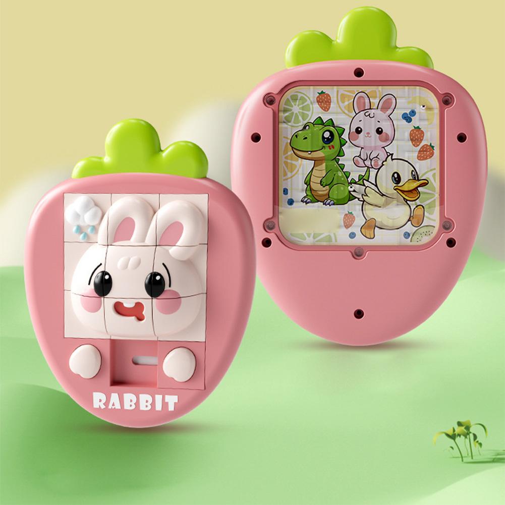 2 In 1 Slide Puzzle Games 3D Cartoon Animal Huarong Road Puzzle Balance Maze Logical Thinking Game For Boys Girls