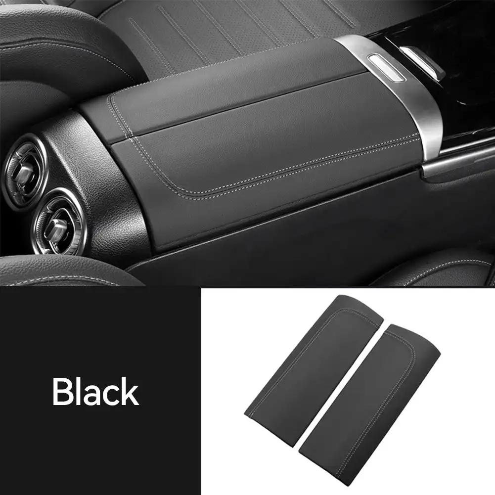 

2 шт. кожаная крышка панели центрального подлокотника автомобиля, подлокотник, панель, аксессуары для интерьера для Mercedes Benz C260L GLC300L 2022 2023