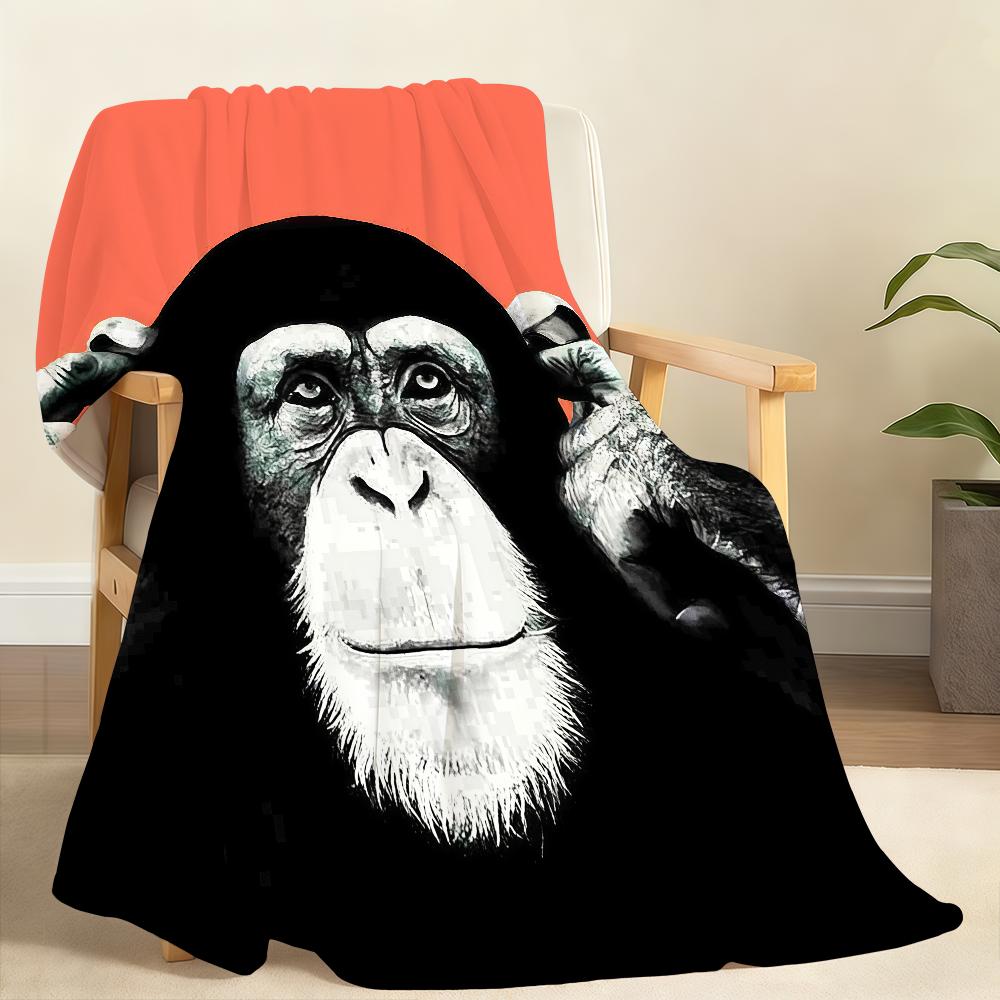 

G-Gorilla P-Pattern Blanket Soft Throw Blanket for Home Bedroom Bed Sofa Picnic Travel Office Rest Cover Blanket Gift 150x200cm