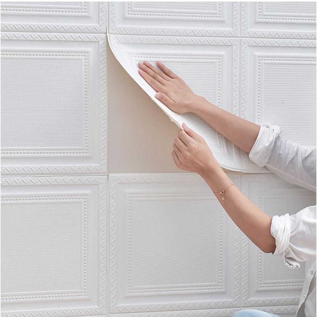 10piece Self Adheve Ceiling Tiles Waterproof Foam Panel For DIY Home Decor 3d Foam Wall Sticker