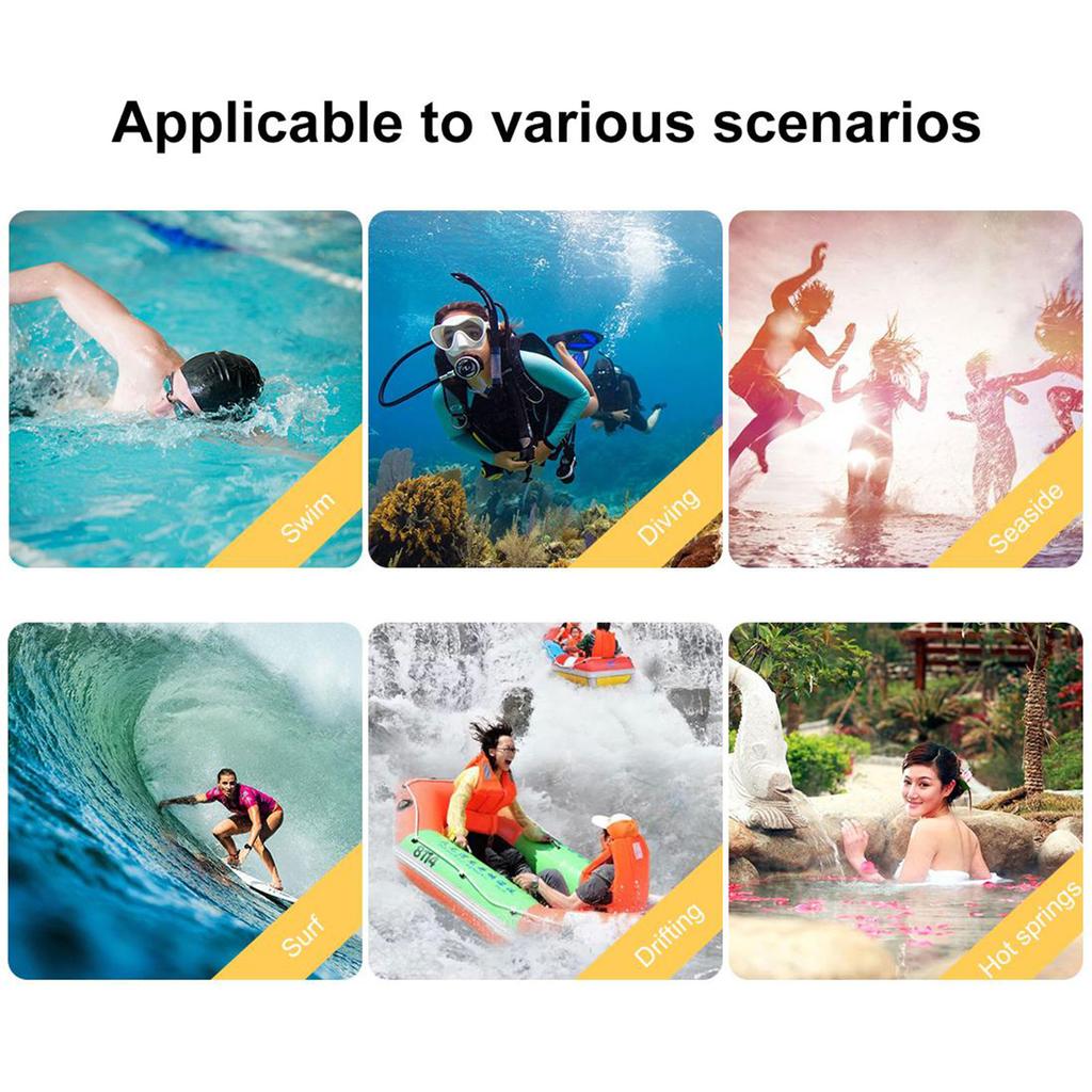 Waterproof Phone Case for 16 Pro 40m Underwater Camera Housing with Red Filter Neck Strap for Snorkeling Diving Surfing