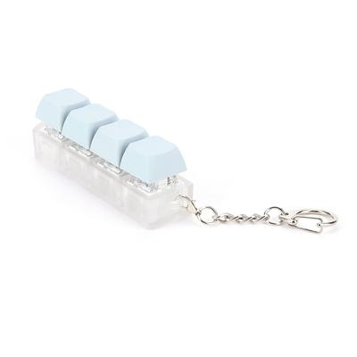 Tastaturtast Leke DIY Knapp Tastenapp Fidget Nøkkelring Dekompresjonsleker Mekanisk Tast Leke for Voksne Gaver for å Lette Tiden