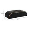 Sleek Slant Leather Napkin Box – Cream Tissue & Napkin Holder for Dining Table Decor | 24 x 11 x 6.5 cm