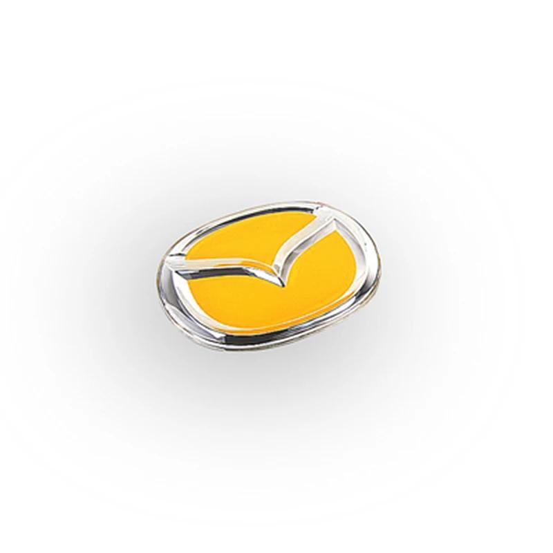 

2025 Hot 104mm 140mm Car Front Grille Emblem Rear Trunk Badge Decal for Mazda 6 3 CX-30 CX-3 CX-4 CX-6 CX-5 CX7 CX8 CX-9 RX7 Dec 104mm жовтий
