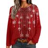 Damer Høstgensere Langermet Print Topper Pullovergensere Løse Pyntede Hverdags Basisklær