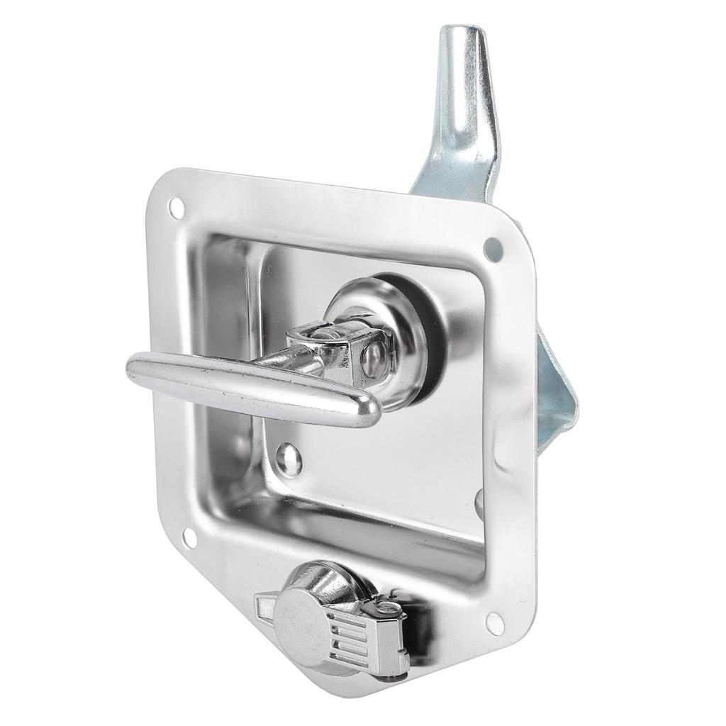 T Handle Latch with Keys Folding Handle Stainless Steel Tool Box Lock for Home Commercial Use