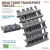 T-Rex Studio 1/35 WWII German King Tiger Railroad Tracks, Pattern 2, Plastic Model Parts, TR85054, Pre-painted