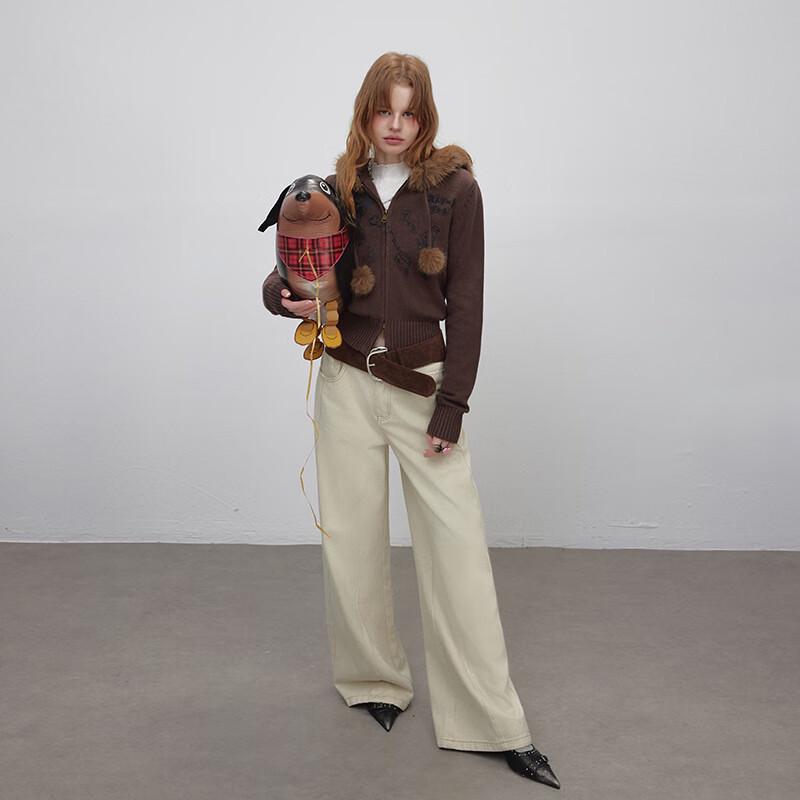 UNIFREE Casual Hooded Knit Cardigan