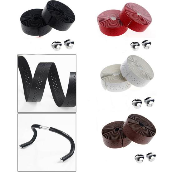 2Pcs Fixed Gear Bike Road Bicycle Handlebar Porous Straps Bands Cycling Supplies