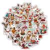 60 Stück Weihnachtsrentier-Aufkleber (Stil B.) - Festliche Deko für DIY, Weihnachtsgeschenke & Scrapbooks BulingBulingStickers Store
