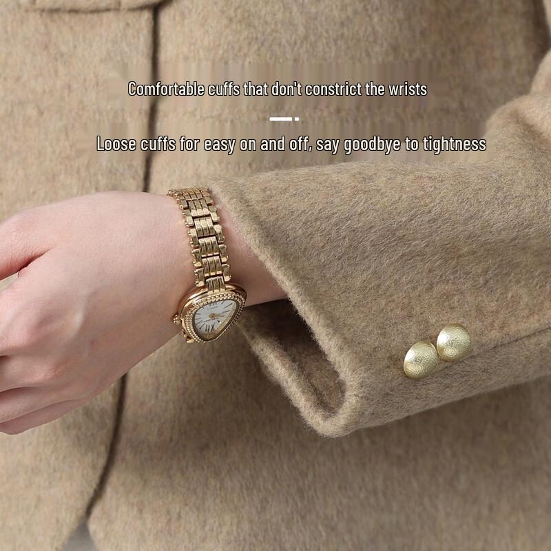 Women's Chinese-Style Wool-Blend Stand-Collar Jacket