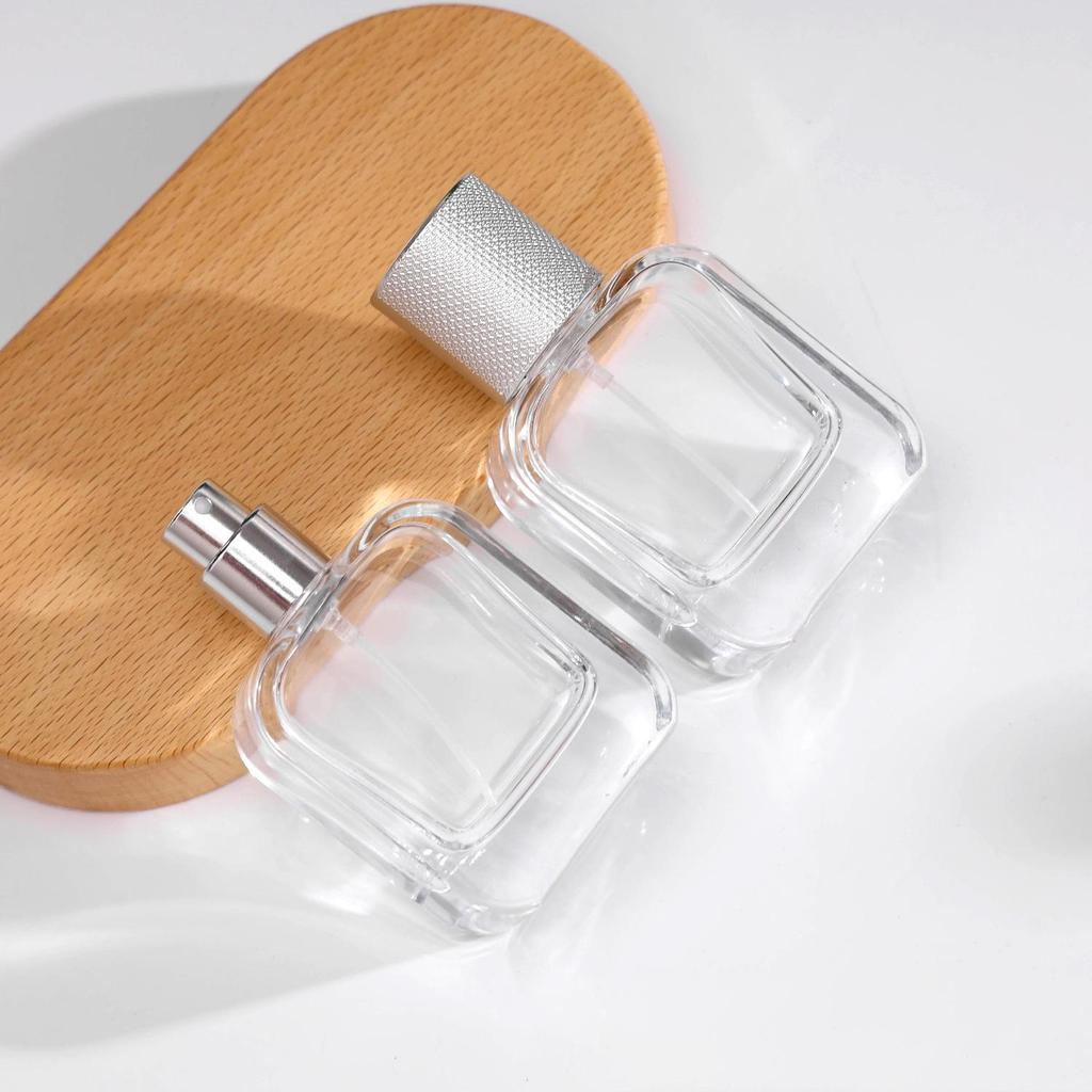 30ml Clear Glass Perfume Bottle with 15 Caliber Spray, 100ml Sample Capacity, Empty