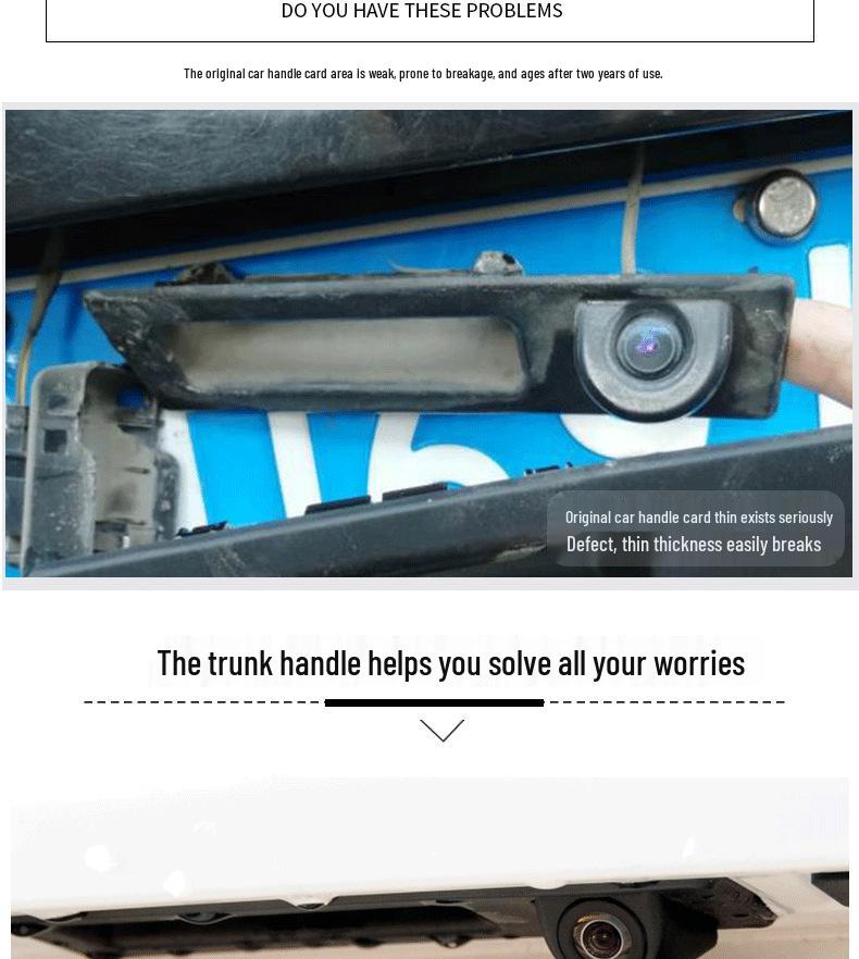 BMW 2, 3, 4, 5 Series & X1/X3/X5 Trunk Tailgate Handle with Camera