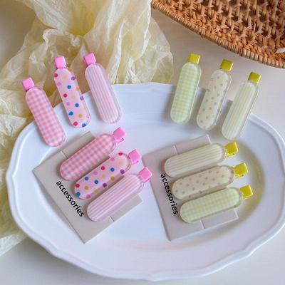 Jelly Colored Star Polka Dot Hair Clip - Cute, Girlish Cartoon Bangs Accessory