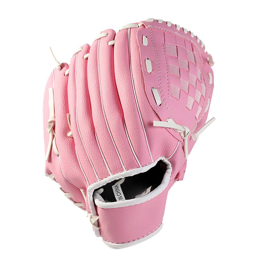 

Zongsi Baseball Glove 9.5 Inches Kids Youth Adults Pitcher Catcher Shock Absorption Left-Handed Brown