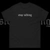 Stop Talking Shirt Sarcastic Nu Goth Soft Grunge Pastel Tumblr Gothic Unisex Tee