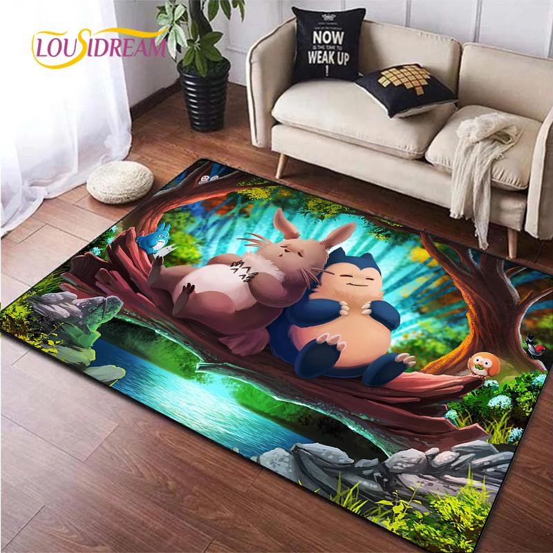 Cute Cartoon Anime Carpet for Living Room Bedroom Rug Kitchen Kids Unslip Floor Mat Birthday Gift Photography Props Tintines Rug