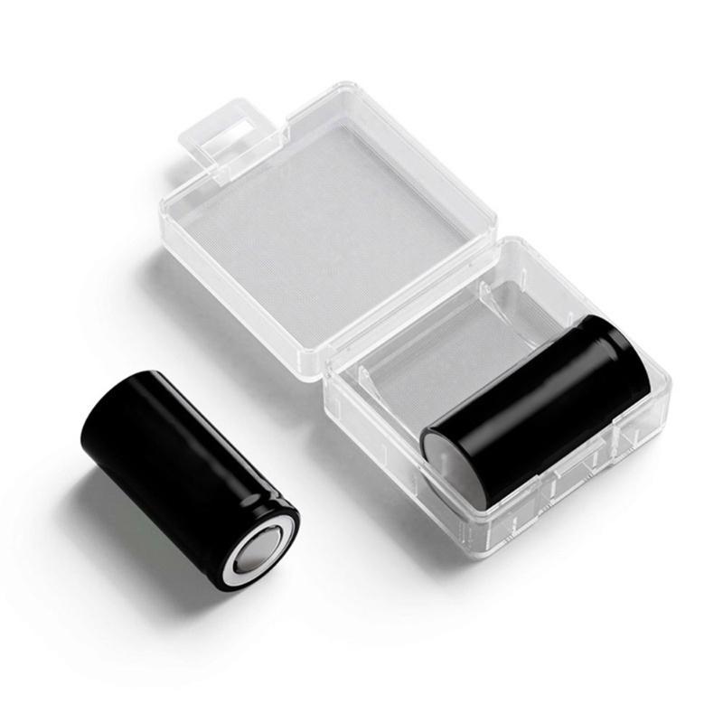 Små 18350 Batterifodral Organiserare Stöttåligt Skyddsfodral Säkert Lås för Vardagsbruk Transport