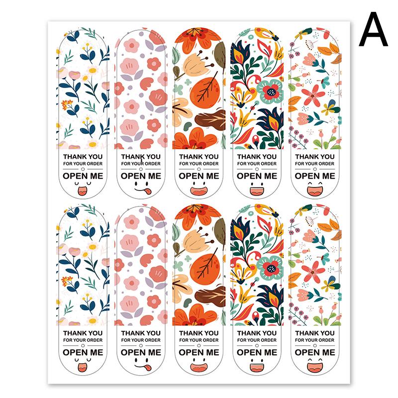 100Pcs  Thank You For Your Order Stickers 2*7Cm Gift Box Package Sealing Labels For Small Business Stationery Sticker