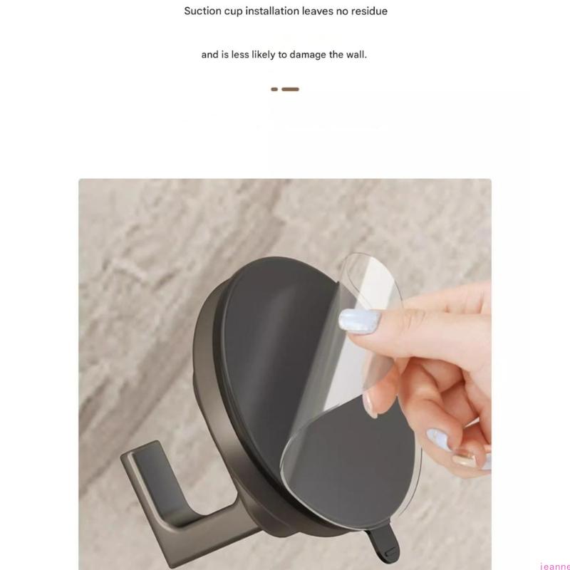 Practical Suction Cup Hook For Wall Drillless Required Space Aluminum Door Hanger Bathroom Kitchen Storage Organizers