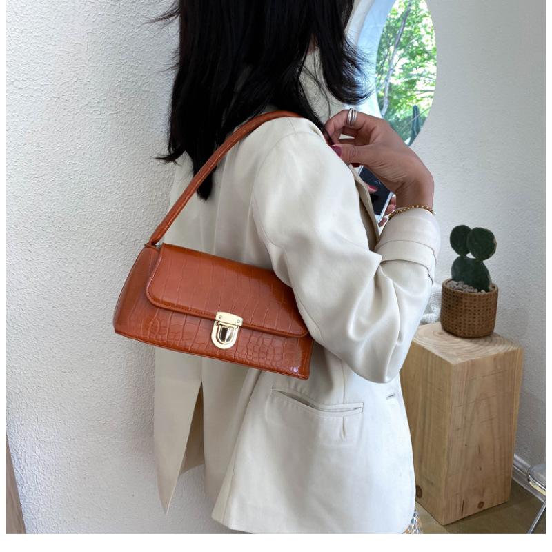 Tooxika New Versatile Stone Pattern Fashionable Shoulder Underarm Bag