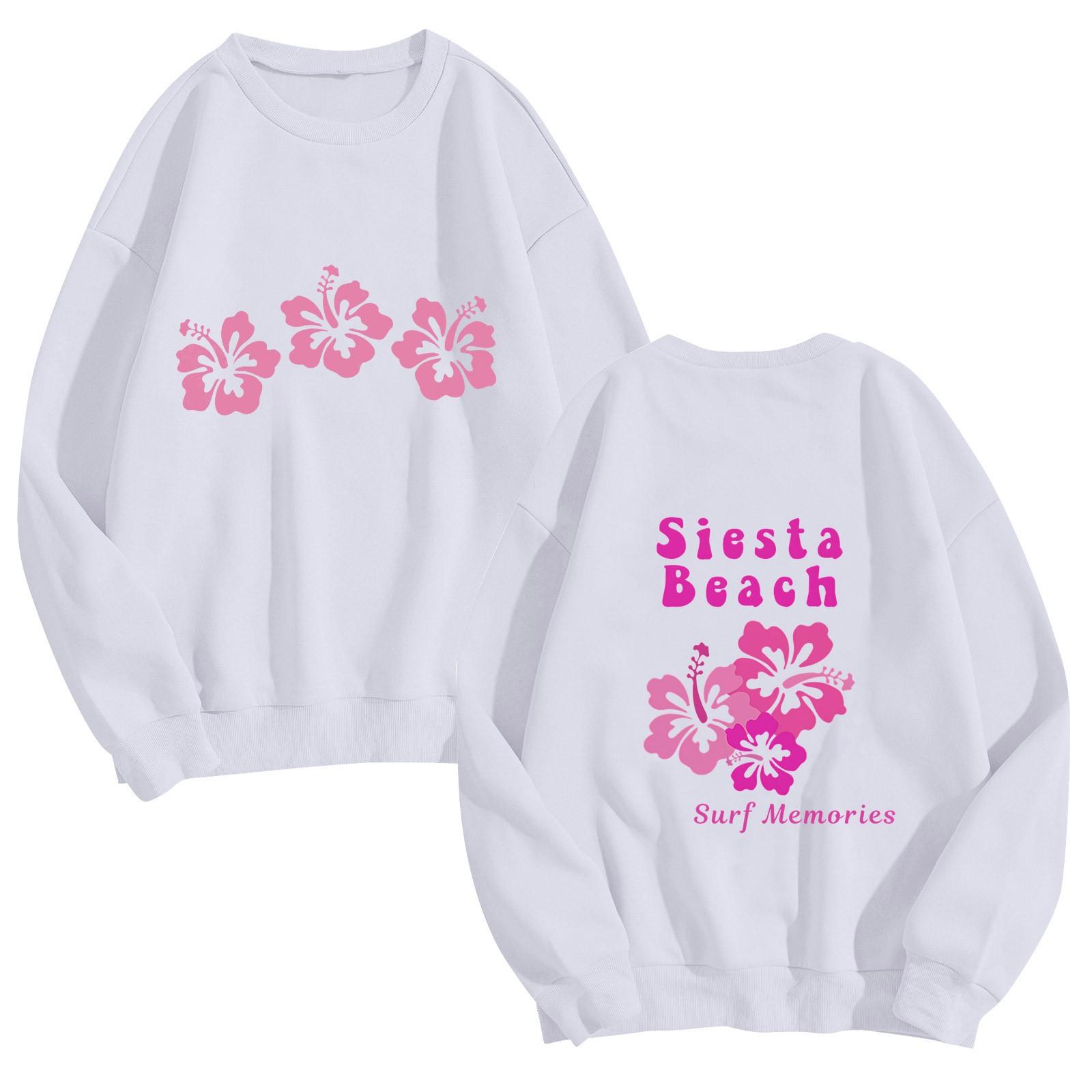 

Женская мода повседневная однотонная блузка с длинным рукавом и круглым вырезом XL белый