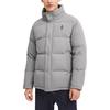 Skechers Yazan Series Logo Pattern Outdoor Casual Sports Stand Collar Down Jacket Men Jacket Gray L423M176-002E