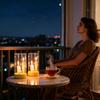 Flameless Candles 2 Pieces With Lampshade Fake Candles Flickering LED Lights For Desk Mantel Bedroom Office Indoor Restaurant