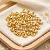 50Pcs Gold Bead Caps Metal Spacer Bead Covers Jewelry Making Findings For Bracelet Necklace Diy Craft