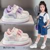 Girls Soft Sole Casual Sneakers Fall Kids Fashion White Shoes With Cartoon Print