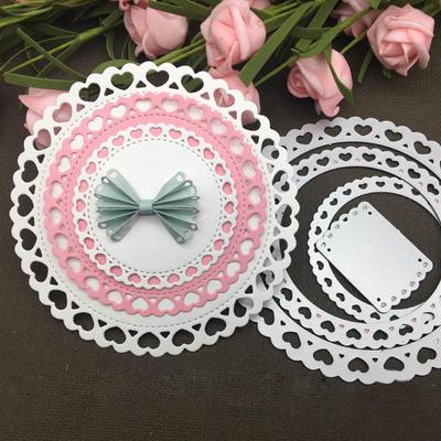 Love Heart Circle Metal Cutting Dies DIY Scrapbooking Paper Cards Album Stencil