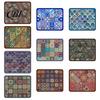 Tapis de séchage lavable en machine, Tapis de vaisselle bohème, Super absorbant en terre de diatomées, Égouttoir pour évier de cuisine, Antidérapant, Coloré, Ethnique, Isolation thermique