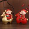 Decorative Ornament Year of The Horse New Chinese Style God of Wealth  Store Front Desk