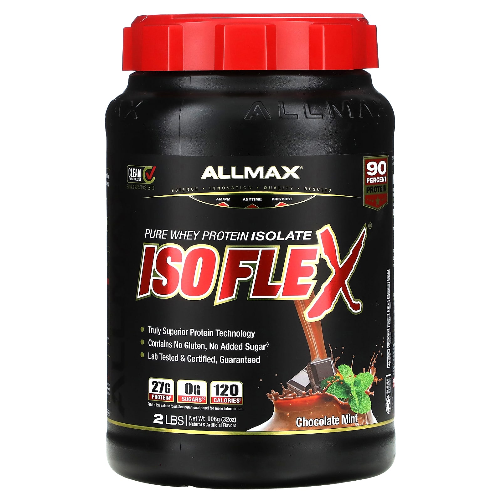 

ALLMAX, Isoflex, pure whey protein isolate, chocolate mint, 2 lbs (908 g)