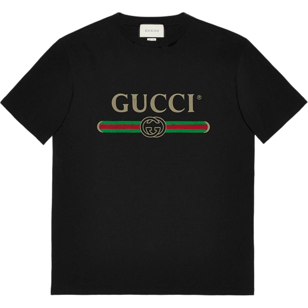 Gucci Interlocking G Cotton T-shirt Black 457095-X5L89-1948