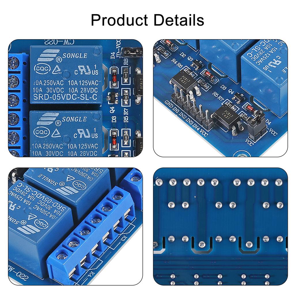 5v 4 way relay module for arduino 4 channel relay module with optocoupler Relay Output for Arduino 4CH