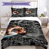 Messi World Cup Glory Bedding Set,Soft Bed Linen for Bedroom Home Decoration,Football Fan Gift,Breathable Duvet Cover with Pillowcases,Soccer Themed,P