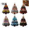 Handmade Seasonal Home Decor DIY Quilted Fabric Tree Kit, Halloween Sewing Craft Quilting Crafts for Christmas Hanging Ornament Holiday Party Display