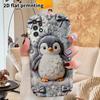Phone Case: 2D Flat Samsung Galaxy A34 A35 M05 M06 S20 S22 S21 FE Plus 5G Protective Case, Couples Style, Plush Little Penguin, Christmas and Hallowee