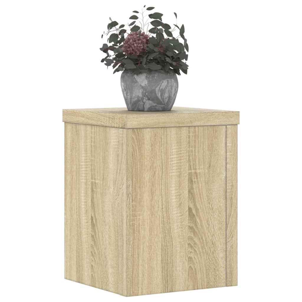 Vidaxl Plant Pot Stands, 2 Pcs, Sonoma Oak, 15X15X20 Cm