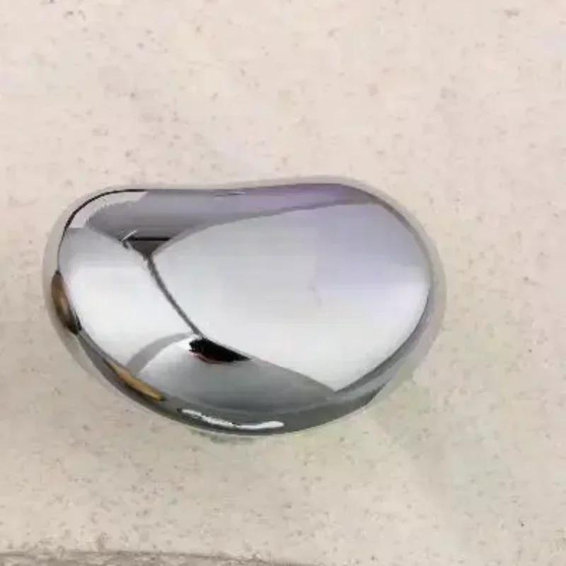 1 Set Simple Wardrobe Door Drawer Cabinet Accessories Bright Silver Handle New Chinese Furniture Single Hole Small Handle