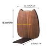W89C Retro Bookend Wooden Art Book Magazine Holder Gift Bookend for Children Adults