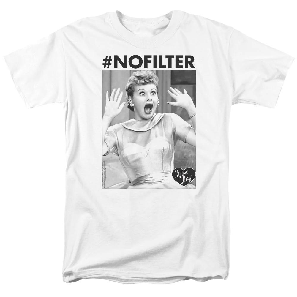 

I Love Lucy No Filter Mens T Shirt White Officially Licensed M