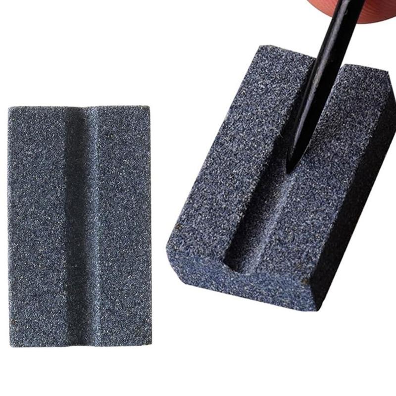 Dart Grinding Stone V Shaped Dart Point Sharpener Portable Dart Sharpening Sand Stones Stick Rod Sharpener Enduring