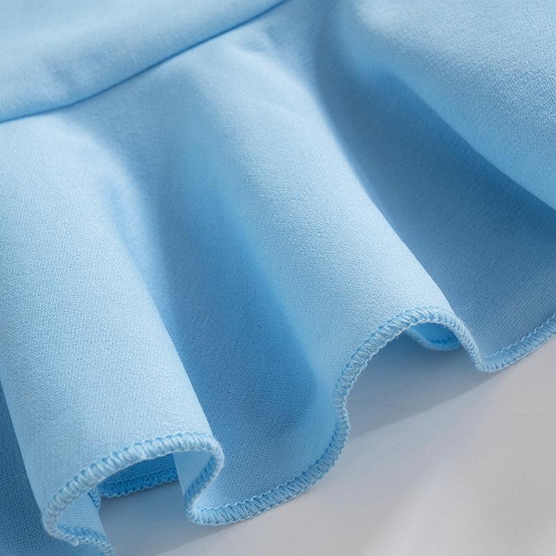 Spring Strapless Backless Pleated Short Dress for Women