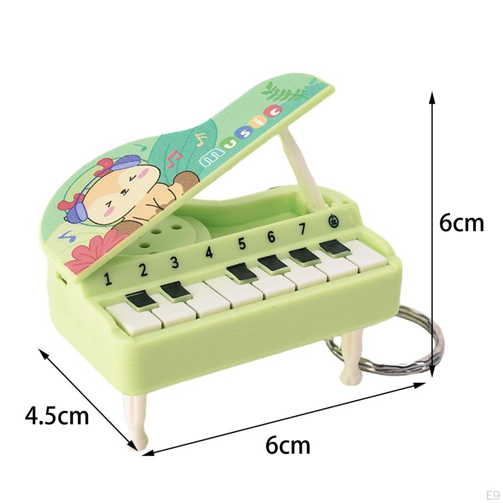 Handheld Music Piano Toy Keychains Mini Small Keychain Instrument for