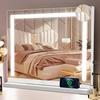 Vanity Mirror - NETTLIFE - 58 X 46 Cm - Dimmable Touch LED Lighting - 5x Magnification - USB Port