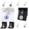 Dripping Oil Star Demon Eye Keychain Zinc Zinc Alloy Turkish Blue Eye Pendant Cute   Female