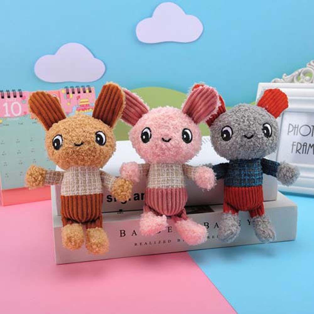 

Schoolbag Accessories Key Ring Bear Key Chain Rainbow Rabbit Plush Keychain Bunny Plush Keyring