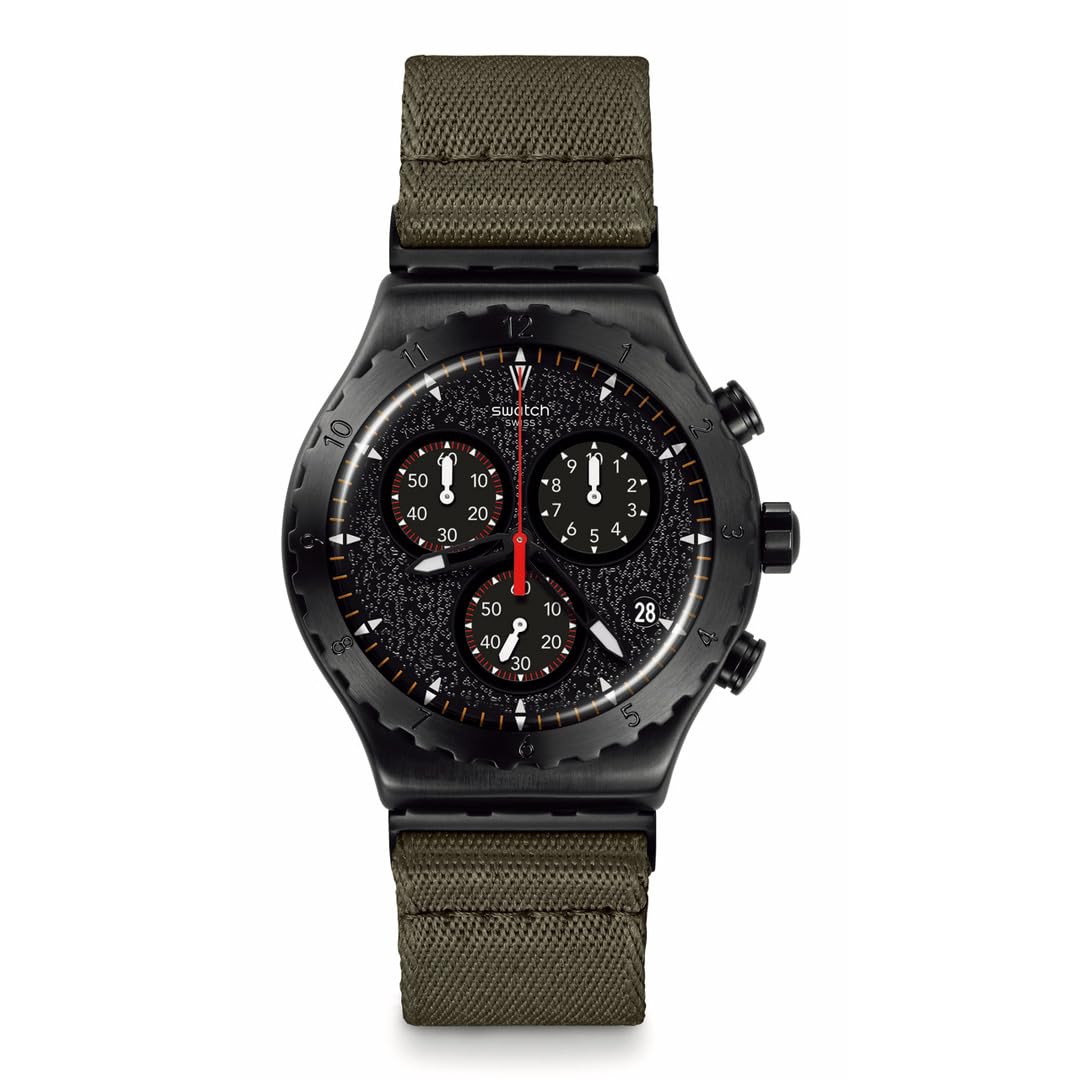 

Чоловічий годинник BY THE BONFIRE YVB416 Green [Swatch]. чорний
